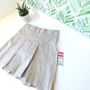 NWT Tan Cat & Jack Skort School Uniform 12 Plus